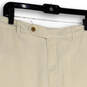 NWT Mens Ivory Flat Front Slash Pocket Chino Shorts Size 40 image number 3
