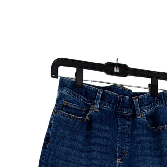 Womens Blue Medium Wash Elastic Waist Pull-On Denim Jegging Jeans Size 4 image number 3