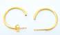14K Yellow Gold Hoop Earrings 0.8g image number 4