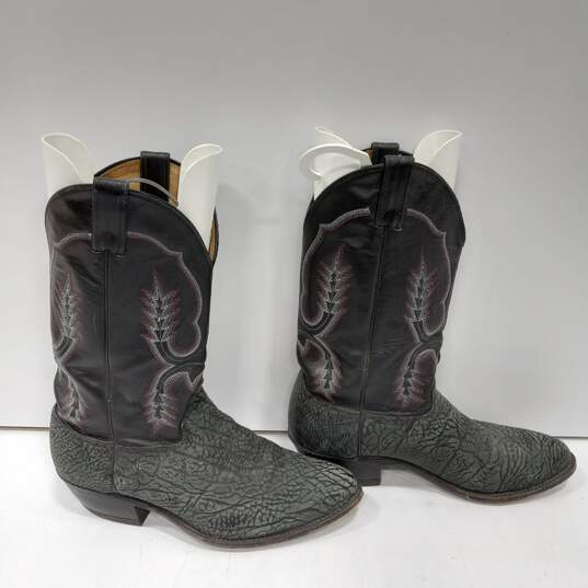 Abilene Men's Black Leather Western Boots Size 11D image number 3