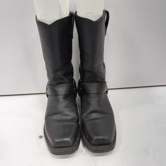 Dingo Field and Stream Waterproof Black Leather Boots Size 10EW image number 1