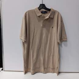 Ralph Lauren Polo Men's Tan Polo Shirt Size XL