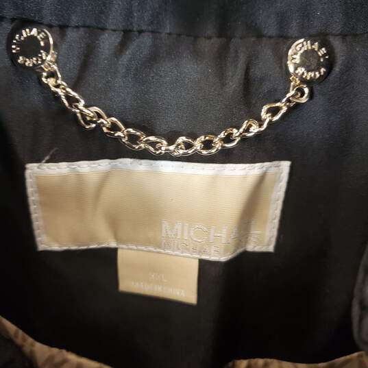 Michael Kors Women Black Windbreaker Jacket Sz 2XL image number 2