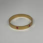 Designer Kate Spade Gold-Tone Red Enamel Stackable Bangle Bracelet With Bag image number 3