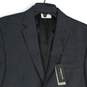 NWT Kenneth Cole New York Mens Gray Notch Lapel Two Button Blazer Size 40R image number 3