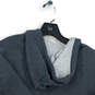 Womens Gray Long Sleeve Pockets Thumbhole Full Zip Hoodie Size Medium image number 4