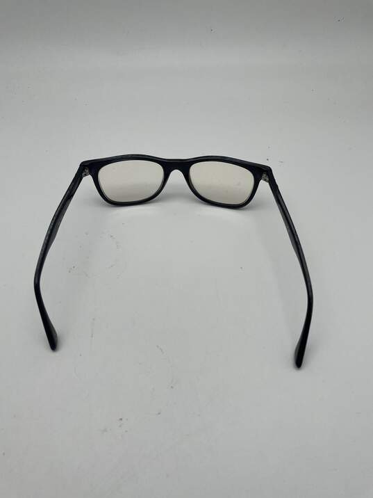 Authentic Unisex 5248-2000 Clear Lenses Black Frame Full Rim Eyeglasses image number 4