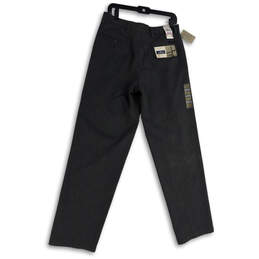 NWT Mens Gray Pleated Straight Leg Pockets Classic Fit Chino Pants Sz 32X34 alternative image