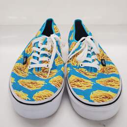 Men's Vans Off The Wall Blue And Yellow French Fries Sneaker Shoes Size 10 alternative image
