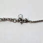 Designer Lucky Brand Silver-Tone Tassel Link Chain Lobster Pendant Necklace image number 2