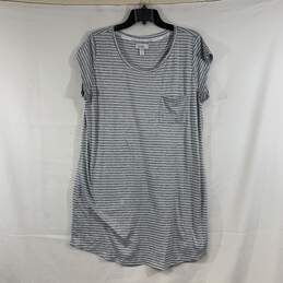 Women's Grey Heather Nicole Miller T-Shirt Dress, Sz. XXL