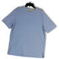 Mens Blue Crew Neck Short Sleeve Regular Fit Pullover T-Shirt Size Medium image number 1