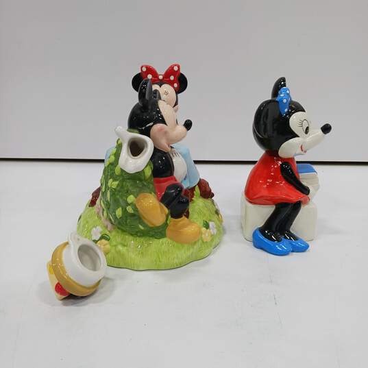 Vintage Disney Ceramic Mickey & Minnie Teapot & Statue image number 3