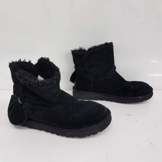 UGG Classic Mini Twist Bootie In Black Size 8 image number 1