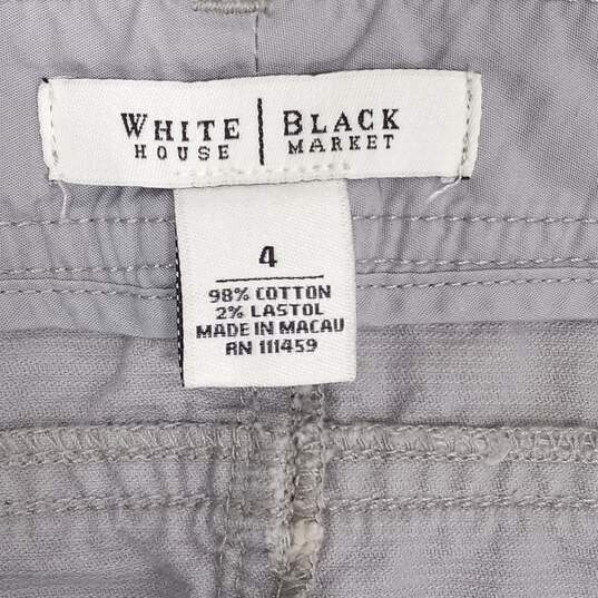 White House Black Market Gray Corduroy Maxi Style Skirt Size 4 image number 3