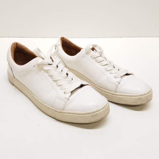 Frye Leather Low Sneakers White 8 image number 3