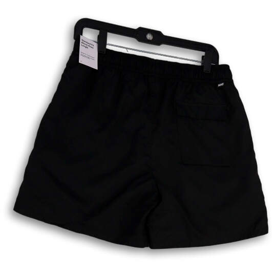 NWT Mens Black Elastic Waist Standard Fit Pull-On Athletic Shorts Size M image number 2