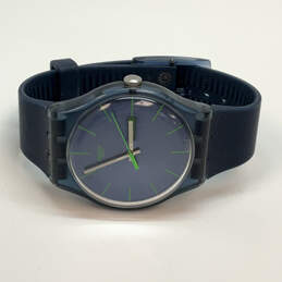 Designer Swatch Blue Rebel Round Dial Adjustable Strap Analog Wristwatch alternative image