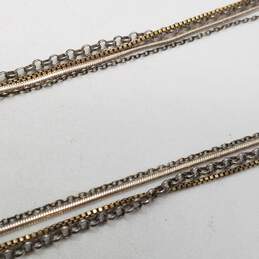 Sterling Silver Assorted Gemstone Pendant 16-18" Necklace Bundle 4pcs. 14.0g alternative image