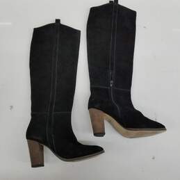Dolce Vita Black Suede Riding Boots Size 6 alternative image
