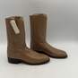 Justin Womens Roper Camel Brown Leather Mid-Calf Cowgirl Western Boots Size 7 C image number 2