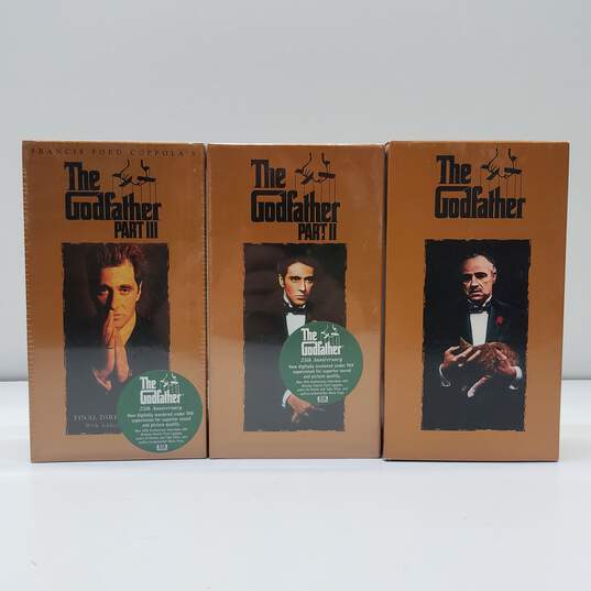 The Godfather Trilogy Box Set on VHS Tapes image number 4