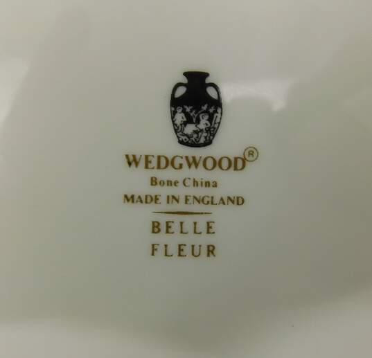 Set of 4 Wedgwood Blue Belle Fleur Dinner Plates Bone China Made in England image number 4