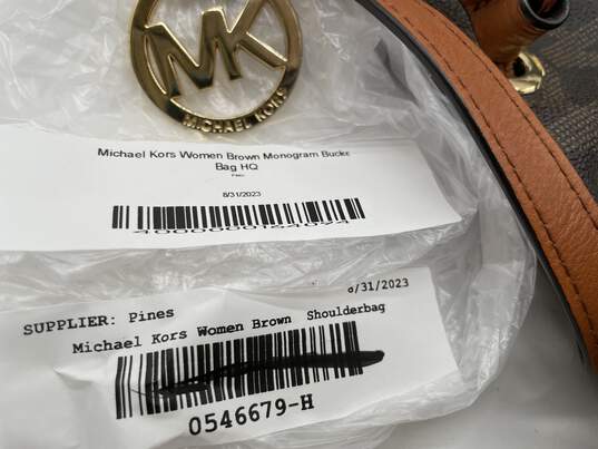 Michael Kors Michael Jules Large Drawstring Shoulder Bag in Brown