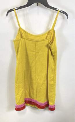 Staud Womens Yellow Sleeveless Scoop Neck Pullover Mini Dress Size Small alternative image