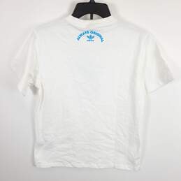 Adidas Women White Logo Flower T Shirt S NWT alternative image