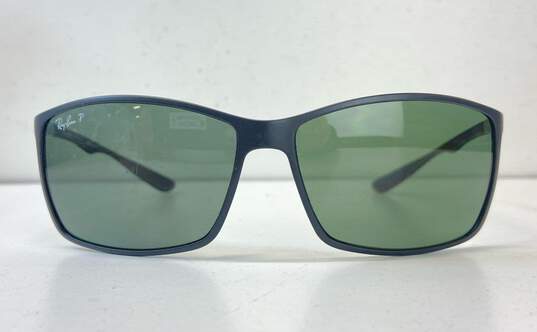 Ray-Ban RB4179 Rectangle Frame Sunglasses Black One Size image number 1