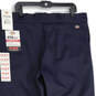 NWT Mens 874 Blue Slash Pockets Flex Original Fit Work Pants Size 40X30 image number 4