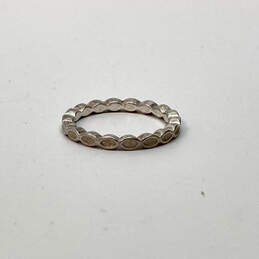 Designer Pandora 925 ALE Sterling Silver Smoky Quartz Stone Eternity Ring