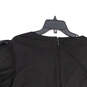 NWT Womens Black Surplice Neck Short Sleeve Back Zip Mini Dress Size 26/28 image number 4