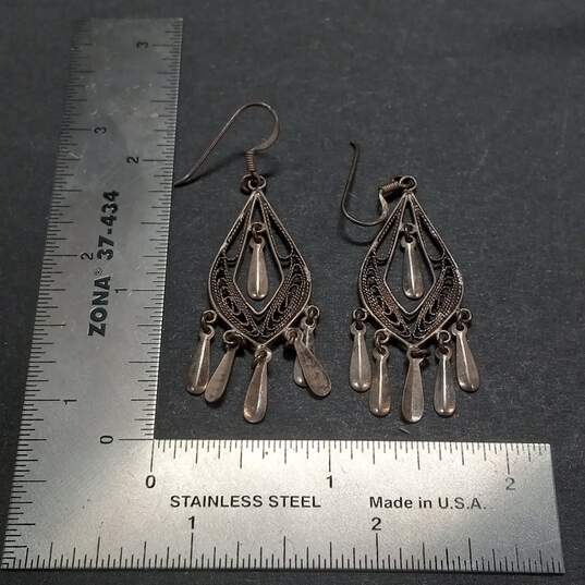Bundle Of 3 Sterling Silver Dangle Earrings image number 5