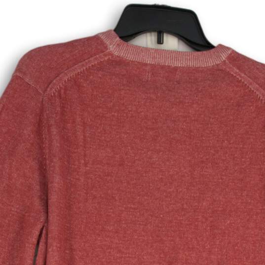 NWT Express Womens Red Crew Neck Long Sleeve Pullover Sweater Size L image number 4