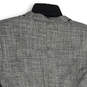 Womens Gray Space Dye Long Sleeve Welt Pocket Open Front Blazer Size 6 image number 4