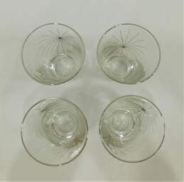 Vintage MCM Libbey Granada Atomic Starburst Barware Drinking Glasses Set of 4 alternative image