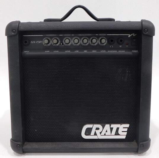 Crate Brand GX-15R Model Black Electric Guitar Amplifier w/ Attached Power Cable image number 1