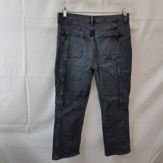 Marlin Junction High-Rise Kick Flare Cropped Jeans Size 31 image number 1