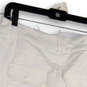 Womens White Regular Fit Flat Front Pockets Short Mini Skirt Size 4 image number 3