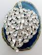Vintage Icy Rhinestone Silver Tone Statement & Tiered Brooches 54.1g image number 3