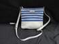 Women's Kate Spade Blue & White Canvas & Leather Purse image number 1