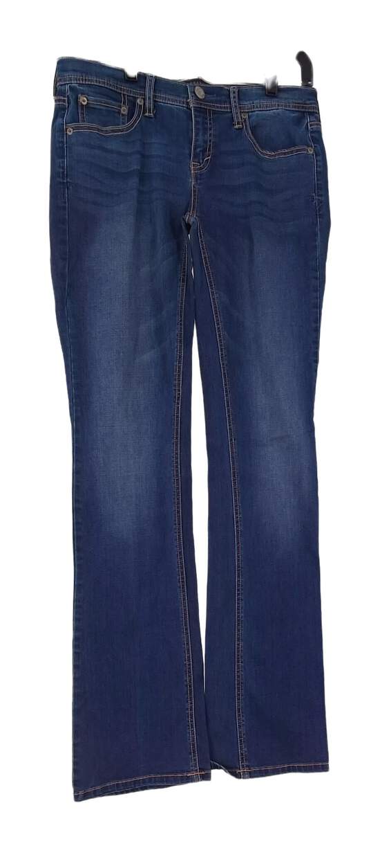 Womens Blue Medium Wash Pockets Casual Bootcut Leg Denim Jeans Size 6 image number 1