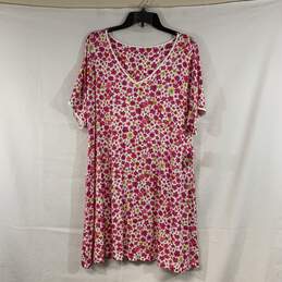 Women's Certified Authentic Pink Floral Print Kate Spade Night Gown, Sz. M