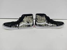 Vans Men's Black And Beige Canvas Sneakers Size 12 alternative image