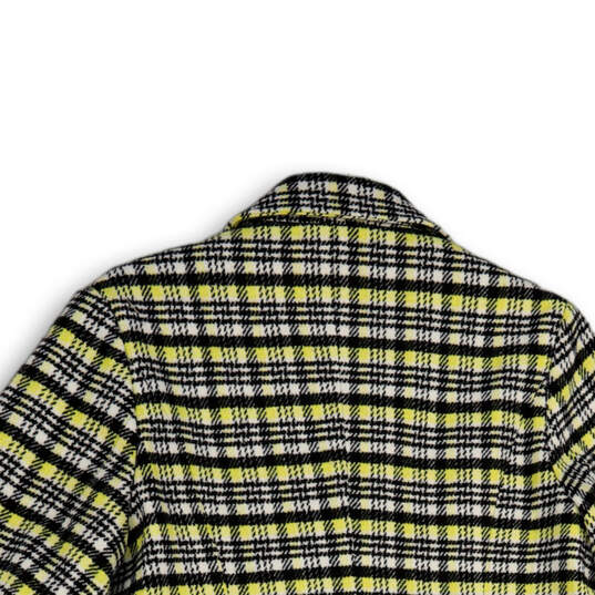 NWT Womens Multicolor Plaid Long Sleeve Double Breasted Blazer Size LP image number 4