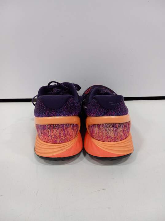 Nike Women's LunarGlide 7 Grand Purple Sunset Glow Running Shoes Size 6.5 image number 3