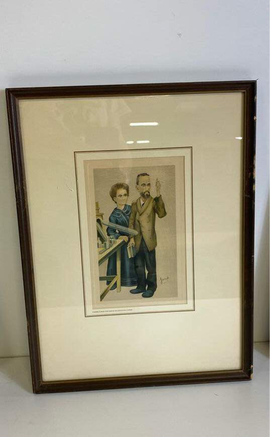 People of the Day Caricature Print by Vanity Fair 1869 Matted & Framed image number 4