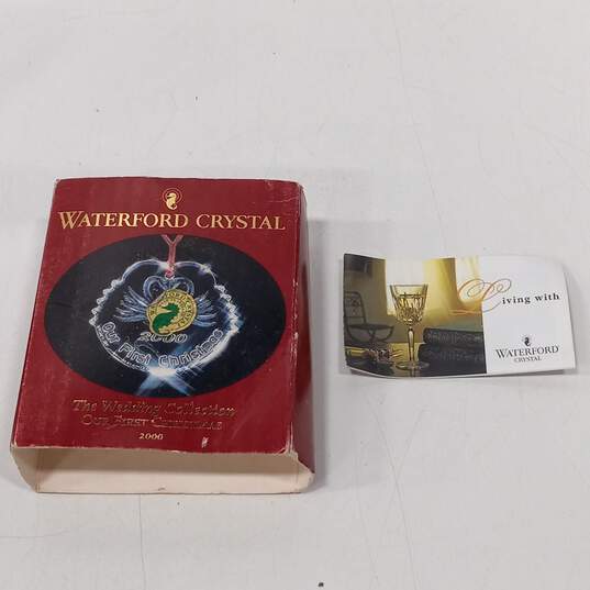Waterford Crystal Wedding Collection Ornament 2000 IOB image number 2